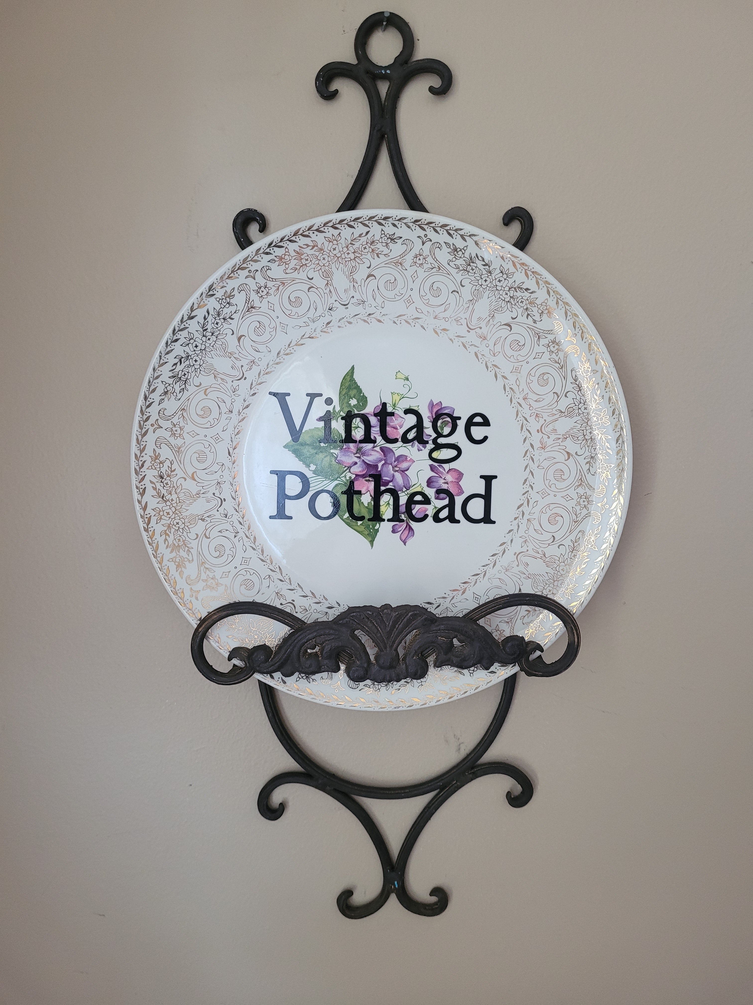 Vintage Pothead Display Plate