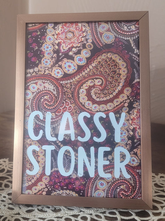 Classy Stoner 4 x 6 Paisley Desktop Frame